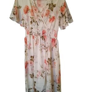 Shein women's floral dress cottagecore elegant size Medium